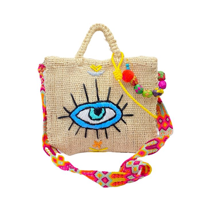 Handmade of henequen and beautifully embellished by artisans in Mexico these bags are a must have for the summer or for a unique gift and special occasion . Color variation may occur different from screen ..   Small bag dimensions  Material: Henequen. Height: 9.5 inches Width: 12 inches Depth: 5 inches Medium bag dimensions Material: Henequen. Height: 12 inches Width: 14 inches Depth: 5 inches embroidered straps to be used shoulder or crossbody. variation on color of staps and bag. Summer Vacation Beaded Shoulder Bag, Embroidered Natural Bags For Vacation, Summer Beaded Shoulder Bag For Daily Use, Beaded Shoulder Bag For Daily Use In Summer, Summer Beaded Pouch Bag, Summer Beaded Beige Bags, Bohemian Beaded Bags For Vacation, Bohemian Beaded Shoulder Bag For Summer, Bohemian Beaded Shoulder Bag For Beach