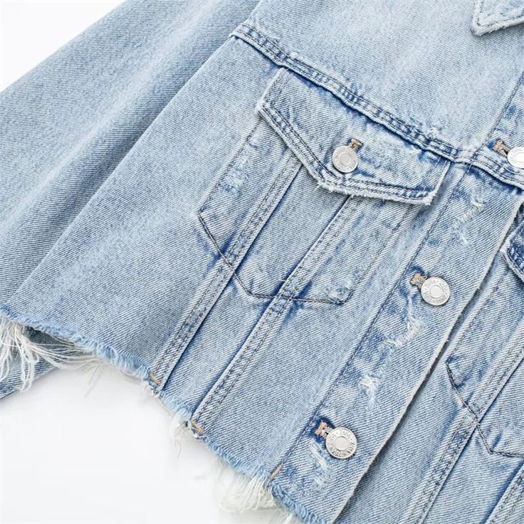 Mabel Love Co Women's Casual Blue Loose Short Denim Jacket Overview Step into effortless style with the Mabel Love Co Women's Casual Blue Loose Short Denim Jacket. This trendy jacket combines the classic appeal of denim with a contemporary, loose-fit design, making it a versatile addition to your wardrobe. Perfect for spring fashion, this jacket is ideal for casual outings, high-street style, and everyday wear. Stylish Design The Mabel Love Co Casual Blue Loose Short Denim Jacket features a modern cropped cut that adds a trendy twist to the timeless denim jacket. The loose fit provides comfort and ease of movement, while the short length enhances your silhouette and pairs well with high-waisted pants, skirts, or dresses. This design is perfect for those who love to mix classic styles with Short Denim Jacket, Woman Casual, Trendy Jackets, Love And Co, Short Denim, Denim Romper, Denim Maxi Skirt, Cropped Denim Jacket, Maxi Dress Formal