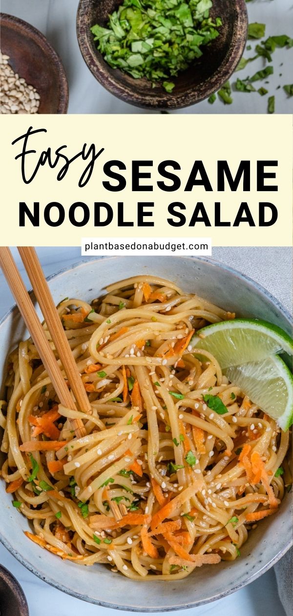 this sesame noodle salad is an easy and healthy meal that's ready in less than 30 minutes