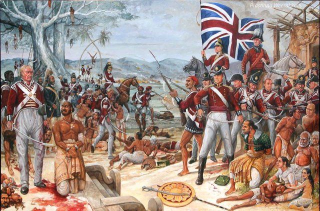 an image of a painting of british soldiers