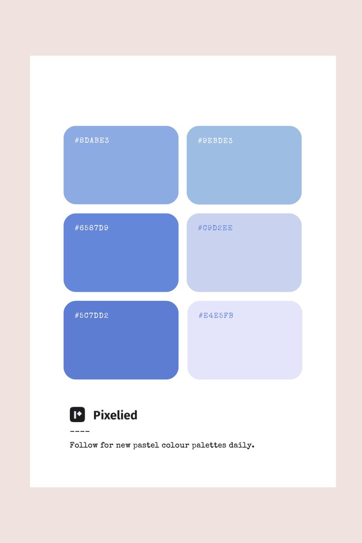 This cool blue pastel color palette ranges from soft periwinkle to light sky blue. These calming hues create a serene and airy atmosphere, perfect for adding a refreshing touch to illustration, branding, typography, and web UI. Blue Pastel Color Palette, Periwinkle Color Palette, Pastel Blue Palette, Periwinkle Colour, Ocean Pastel, Color Scheme Generator, Color Generator, Pastel Blue Color, Pastel Color Palette