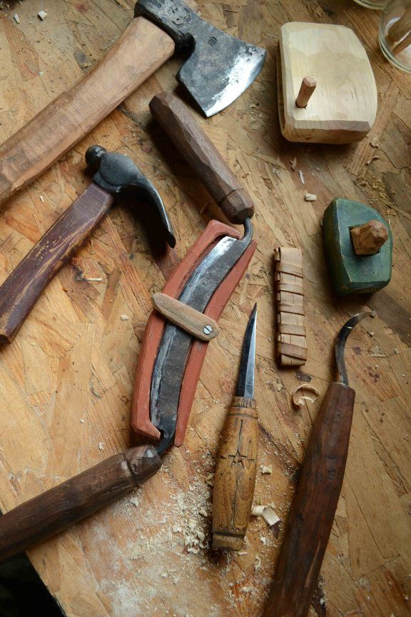 several different types of woodworking tools on a table