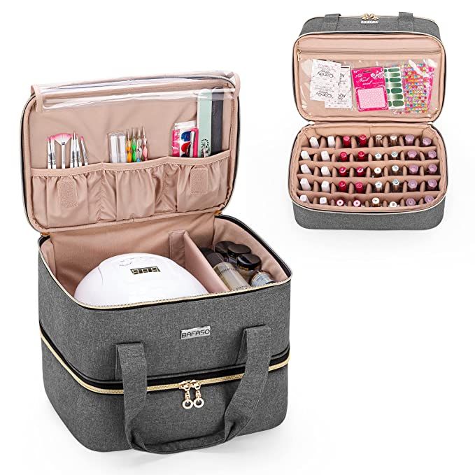 Nail Polish Case, Types Of Nail Polish, Nail Polish Holder, Nail Equipment, Rolling Bag, Nail Polish Storage, Nail Polish Organizer, Gel Nails At Home, Nail Polish Bottles