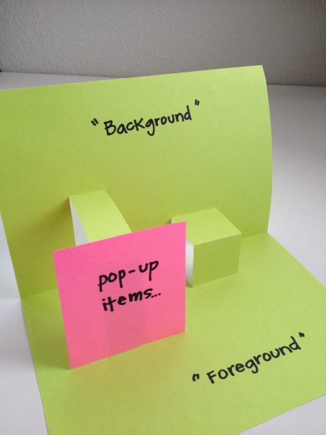 post - it notes are placed on top of each other with words written on them