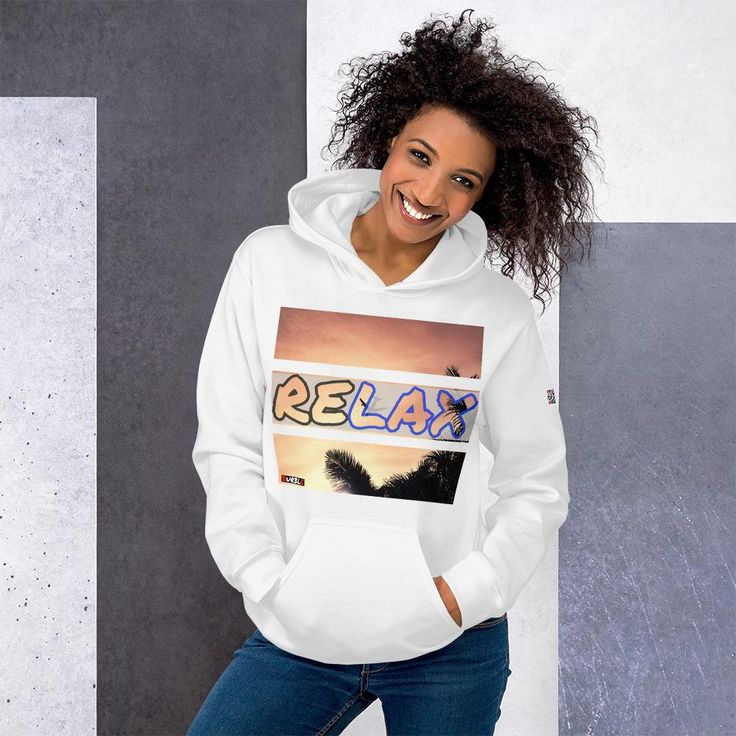 reLAX Hoodie (Blue) Summer Dreaming, Make Your Own Shirt, White Camo, Sweatshirt Outfit, Cute Sweatshirts, Red Hoodie, Love Shirt, Cute Sweaters, Cute Tshirts