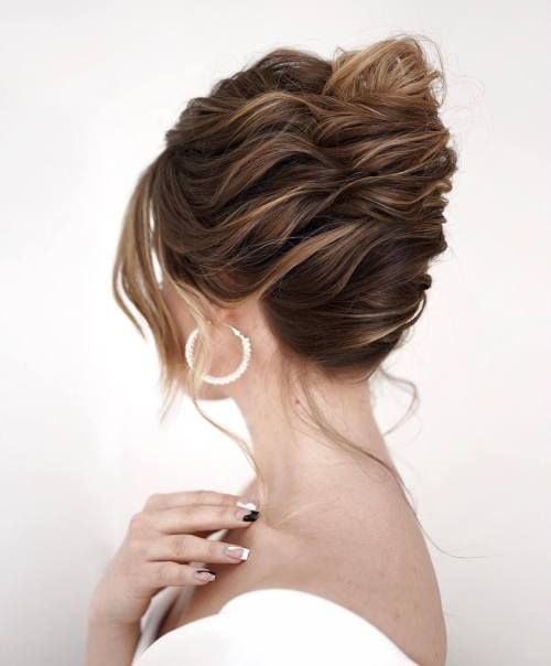 60 Updos for Thin Hair That Score Maximum Style Point Hair Stules, High Updo, Bridal Updos, French Twist Updo, Mom Hair, Low Bun Hairstyles, High Hair, Medium Long Hair, Long Hair Updo