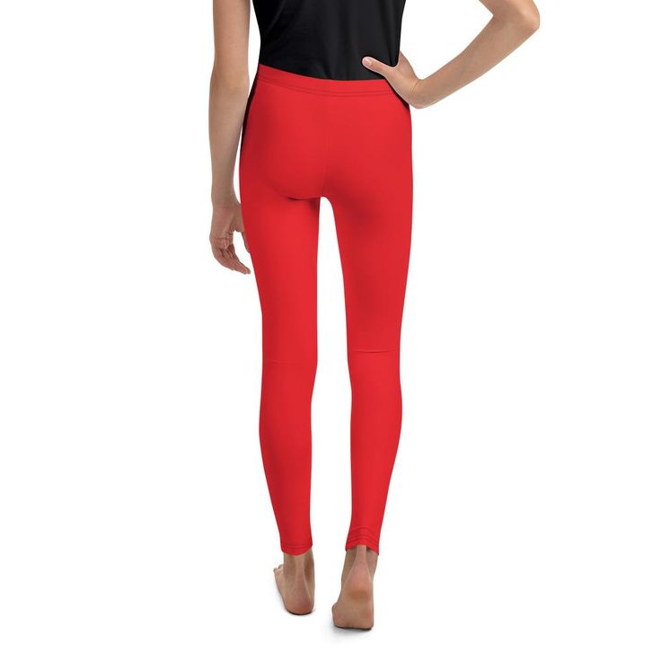 Red is such a bold and strong color and our designers have made the brightest red possible for the Gearbunch Solid Hot Red Youth Leggings.
The super soft stretchy fabric and snug elastic waist make these printed leggings perfect for all your favorite sports and hobbies.
Be Happy, Be Bright, Be You with Gearbunch. Red Athleisure Tights For Training, Red Athleisure Tights For Gym, Red Fitted Activewear For Training, Red Athleisure Leggings For Training, Tight Red Activewear For Training, Red Tight Activewear For Training, Red Tight Yoga Pants For Training, Red Compression Leggings For Yoga, Red Compression Yoga Leggings