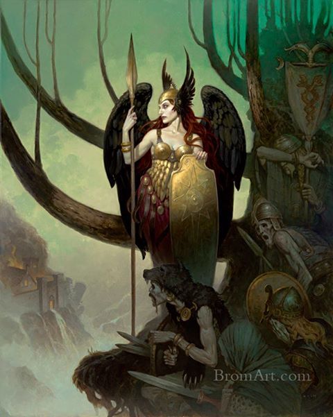 Brom ~ The Last Valkyrie Fantasy Poster, Robert E Howard, Contemporary Fantasy, Norse Pagan, Richard Wagner, Magical Art, Poster Ideas, Fantasy Artist, High Fantasy