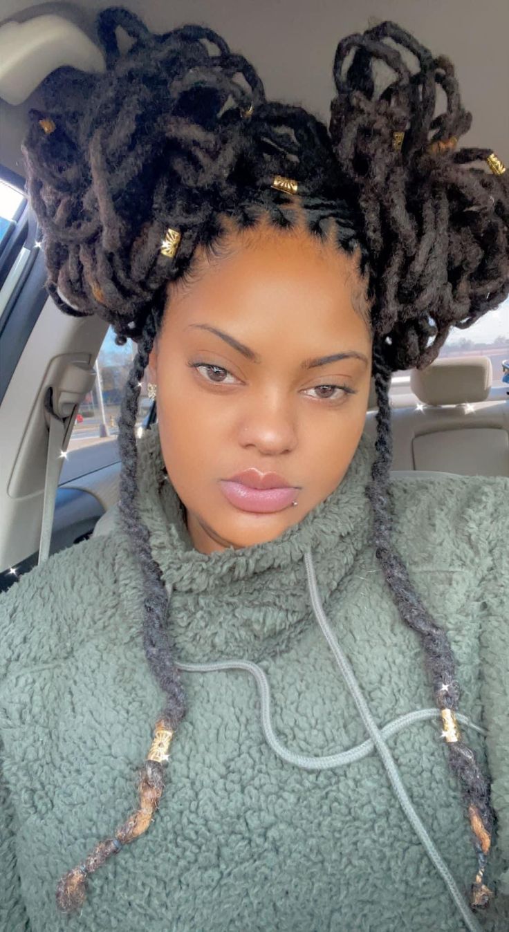 Women Dreadlock Styles, Female Loc Styles, Short Locs Hairstyles For Women, Locs Hairstyles For Women, Dreads Styles For Women, Locs Styles, Short Locs, Beautiful Dreadlocks, Short Locs Hairstyles