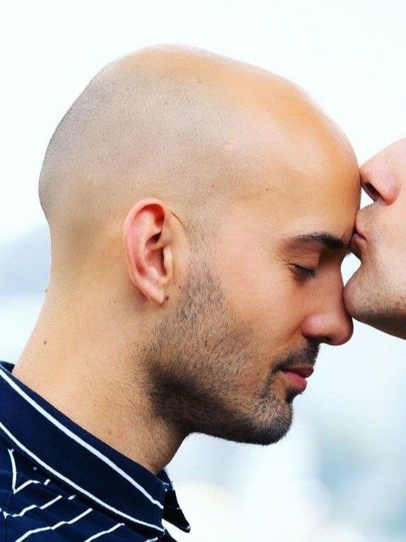 Bald Man Side Profile, Bald Head Man, Bald Style, Military Hair, Bald Man, Bald Men, Bald Heads, Shaved Head, Shaving