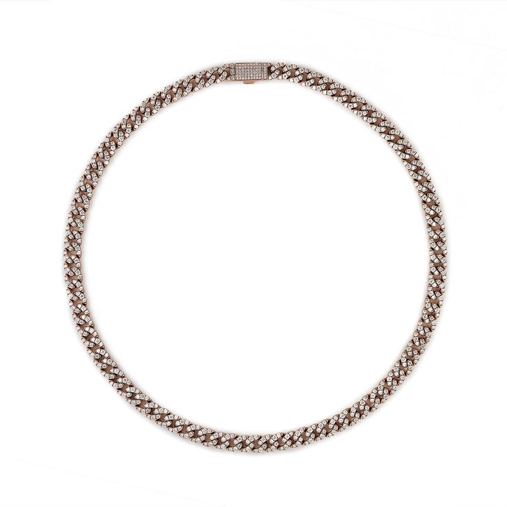 Diamond Cuban Link Necklace Cuban Link Metal Necklace For Formal Occasions, Luxury Diamond Link Necklace For Formal Occasions, Luxury Link Diamond Necklace For Formal Occasions, Rose Gold Diamond Chain Necklace For Formal Occasions, Formal Rose Gold Diamond Chain Necklace, Formal Link Chain Diamond Necklace, Elegant Cuban Link Necklace With Curb Chain, Elegant Cuban Link Necklace With Box Chain, Modern White Gold Chunky Chain Jewelry