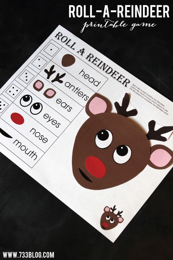 reindeer activities for kids to do with paper