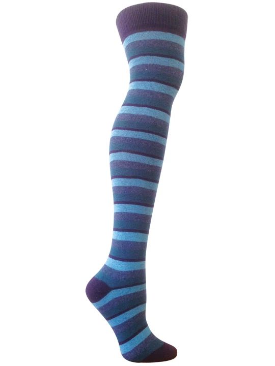 Theia blue striped over the knee sock – RocknSocks Sublimation Ideas Projects Inspiration, Striped Flats, Rock N Roll Music, Over The Knee Socks, Thigh High Socks, Striped Socks, Colorful Socks, Knee Socks, Music Festivals