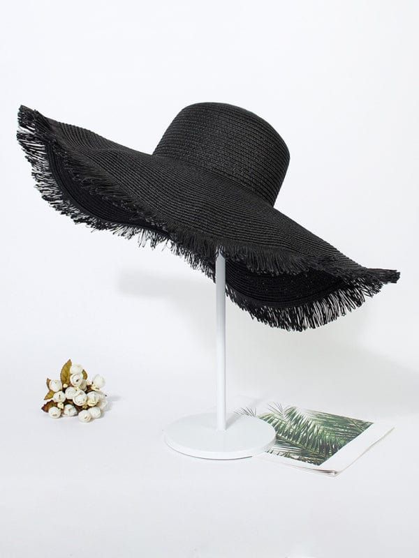 Get ready to turn heads with our GYPSY GIRL-Large Brim Beach Hat! This Bohemian style beach hat features a braided fur-brimmed straw design, perfect for adding a touch of elegance to your beach look. Stay stylish and protected from the sun with this unique and playful hat.    Material composition: 100% Acrylic Bucket Hat Summer, Straw Hat Beach, Trendy Beach, Acrylic Fiber, Woman Weaving, Stylish Hats, Beach Hat, Fabric Names, Beach Look