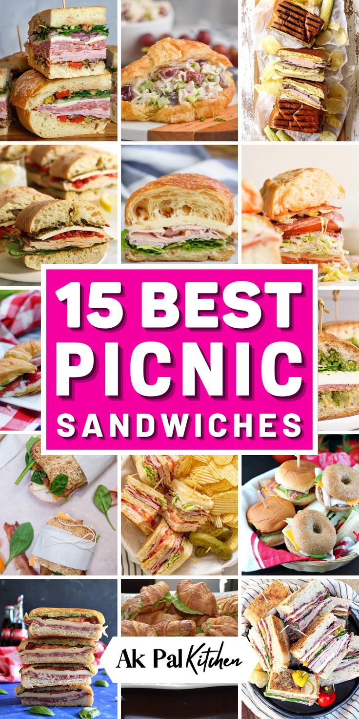 Discover make-ahead picnic sandwiches perfect for summer! These easy sandwich recipes are ideal for summer picnics. From Italian pressed sandwiches, grilled sandwiches, and portable sandwiches, to classic sandwich recipes you’ll find a variety of picnic snacks. Don’t miss out on vegan and baguette sandwich ideas that cater to various dietary preferences. Add these camping recipes to your camping menu. Elevate your picnic experience with picnic recipes and don’t miss the summer recipes. Picnic Sandwich Recipes, Best Picnic Food, Cold Sandwich Recipes, Easy Picnic Food, Picnic Sandwiches, Sandwhich Recipes, Best Sandwich Recipes, Picnic Snacks, Summer Sandwiches