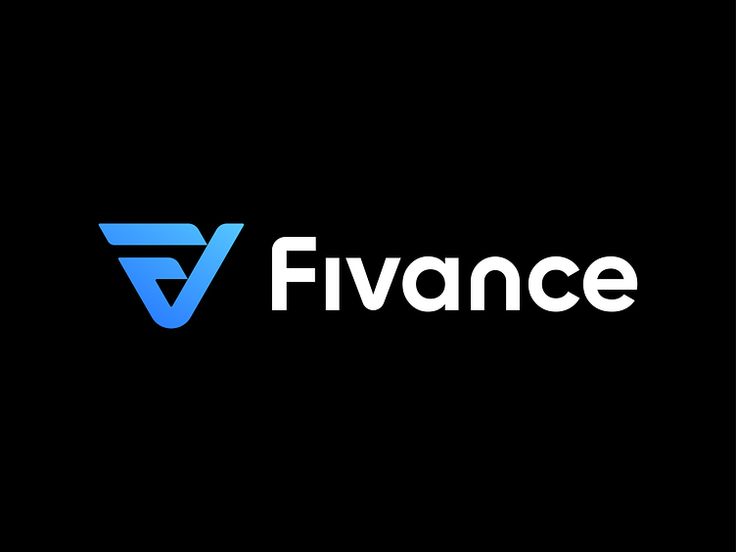 the logo for finance firm fivance, which has been designed to look like it is