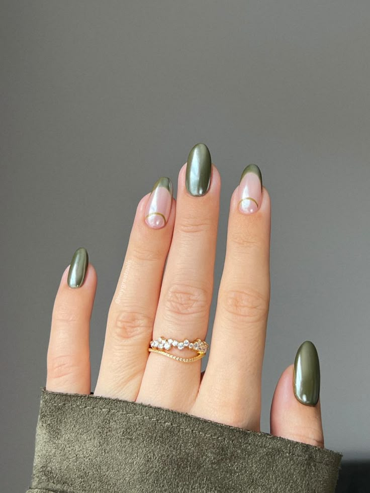 #greennails #glazeddonutnails #chromenails #shinynails #fallnails #nailideas #frenchnails nailtrends, autumn nails, spooky season, simple nail art, diy nails, tutorial , nail inspo #Nails #nailart #naildesigns #nailtrends #nailinspiration #nailinspo #nailideas #naturalnails #diymanicure #diynails #fallnails #fallmood #fall2023 #fallbeauty #aestheticnails #beautyhacks #nailvideos #jewelry #pearlescentnails #halfmoonnails Chrome Manicure, Milky Nails, Chrome Nails Designs, Green Nail Designs, Cute Nails For Fall, Green Nail, Pearl Nails, Fall Nail Designs, Chic Nails