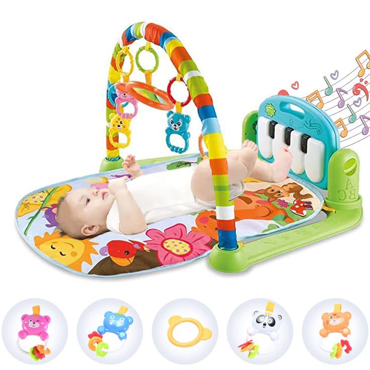 Hoopeum Baby Play Mat Toys for 0-3-6-12 Months,Activity Jungle Gym Playmat Tummy Time Mat with Piano,Newborn Infant Baby Boys Baby Piano, Baby Items For Sale, Baby Activity Mat, Tummy Time Mat, Toy Piano, Baby Boy Toys, Baby Kicking, Baby Mat, Crawling Baby