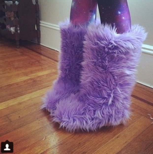 Fluffy Boots, Fluffy Shoes, Fuzzy Boots, Purple Boots, Unicorn Costume, Classy Shoes, Fur Shoes, Purple Shoes, Purple Love