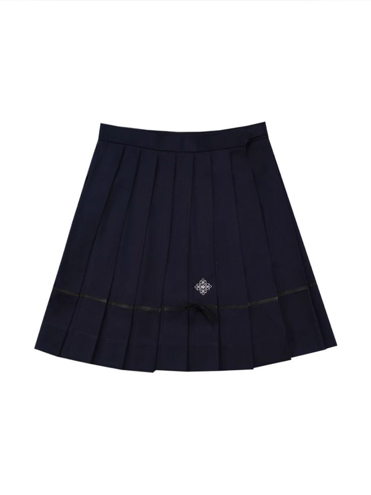 Sakura Petals High-Waist Pleated JK Uniform Skirts-ntbhshop Sakura Petals, Sailor Top, Press The Button, Out Of Shape, Phone Card, Women Set, Slim Waist, Side Pocket, Skirt Top