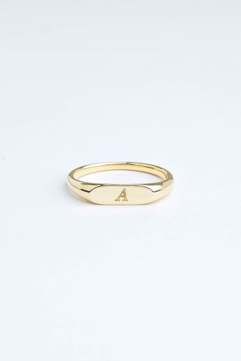 Personalized ring is a unique item for your jewelry collection. It can be customized with initials, letter, symbols, names and phrases. It's tiny and stackable. You can wear it alone or stack with other stackable rings. It is a beautiful gift for your daughter, sister, mother or your friend. It's a perfect birthday, school or college graduation or bridesmaids gift. Sterling silver, Gold filled or Rose gold. Classic 14k Gold Stackable Rings With Initials, Classic 14k Gold Initial Ring For Personalized Gift, Gold Sterling Silver Stackable Rings With Initials, Personalized 14k White Gold Initial Ring, Monogrammed Yellow Gold Rings As Personalized Gift, Personalized Initial Ring In 14k Gold With Round Band, Personalized 14k Gold Initial Ring With Round Band, Personalized 14k Gold Rings With Initials, Minimalist Gold Initial Ring With Engraving Option