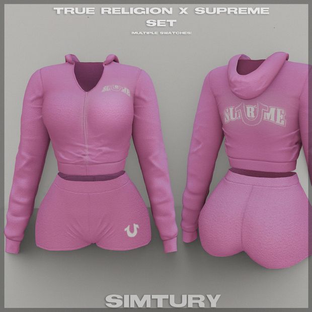 true religion x supreme | Patreon Sims 4 Free Mods, Black Sims, Lotes The Sims 4, Sims 4 Men Clothing, Prompt Ideas, Ts4 Mods, Clothes Cc, Sims 4 Tsr, Sims 4 Black Hair