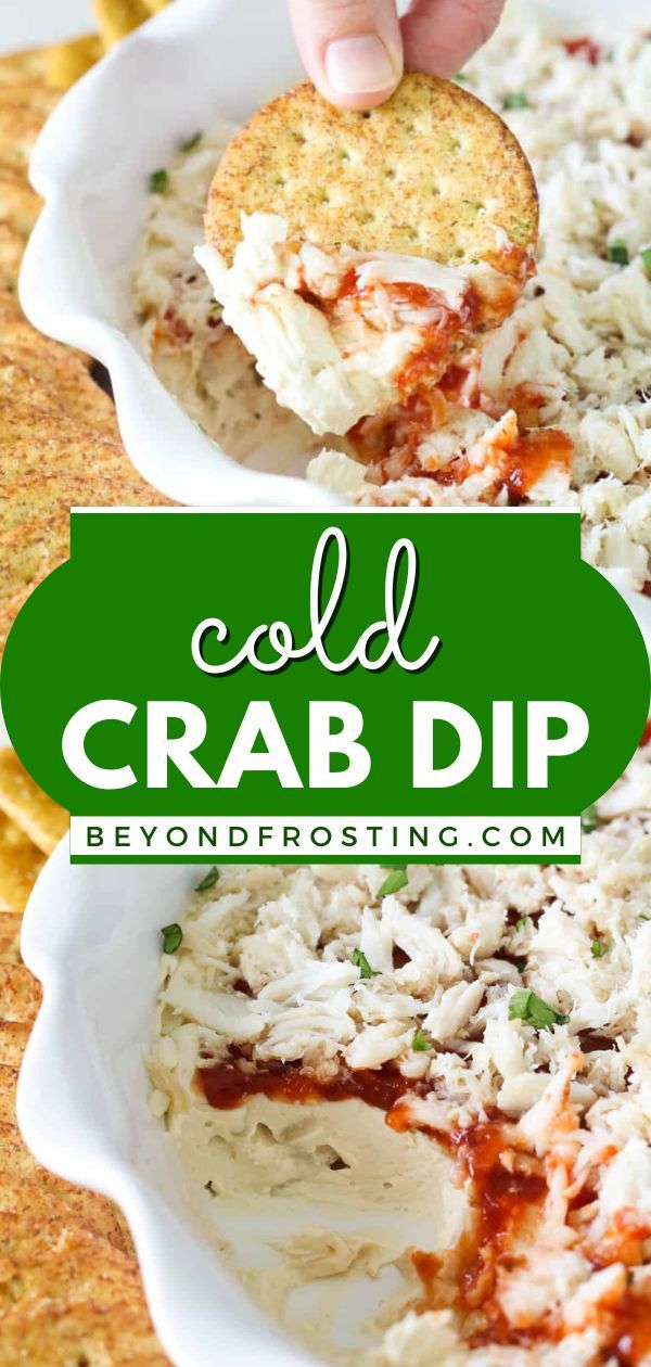 A quick and easy party appetizer! This game day food idea is also great for other occasions. Made with a cream cheese base and cocktail sauce, this cold crab dip recipe is always a hit. Variations included! Balls Appetizers, Crabmeat Dip, Seafood Dips Recipes, Crab Dip Recipe Cold, Cold Crab Dip, Crab Dip Cold, Rangoon Dip, Cold Dip Recipes, Crab Appetizer