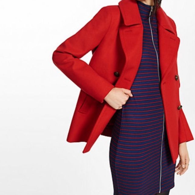 A Classic Style In Shockingly Chic Red, This Coat Is Crafted From Soft Fabric With A Slight Textured Look. Silky Lining, A Substantial Collar And Comfortable Weight Make It A Lovely Choice Over A Sheath Dress Or Columnist Pant On A Cool Evening Out. Wide Notched Collar; Long Sleeves Double Breasted Front With Logo Buttons Slant Hand Pockets; Interior Button Pocket Lined; Straight Hem Polyester/Rayon Machine Wash Imported Notched Collar, Sheath Dress, Soft Fabric, Double Breasted, Soft Fabrics, Classic Style, Polka Dot, Jackets & Coats, Jackets For Women