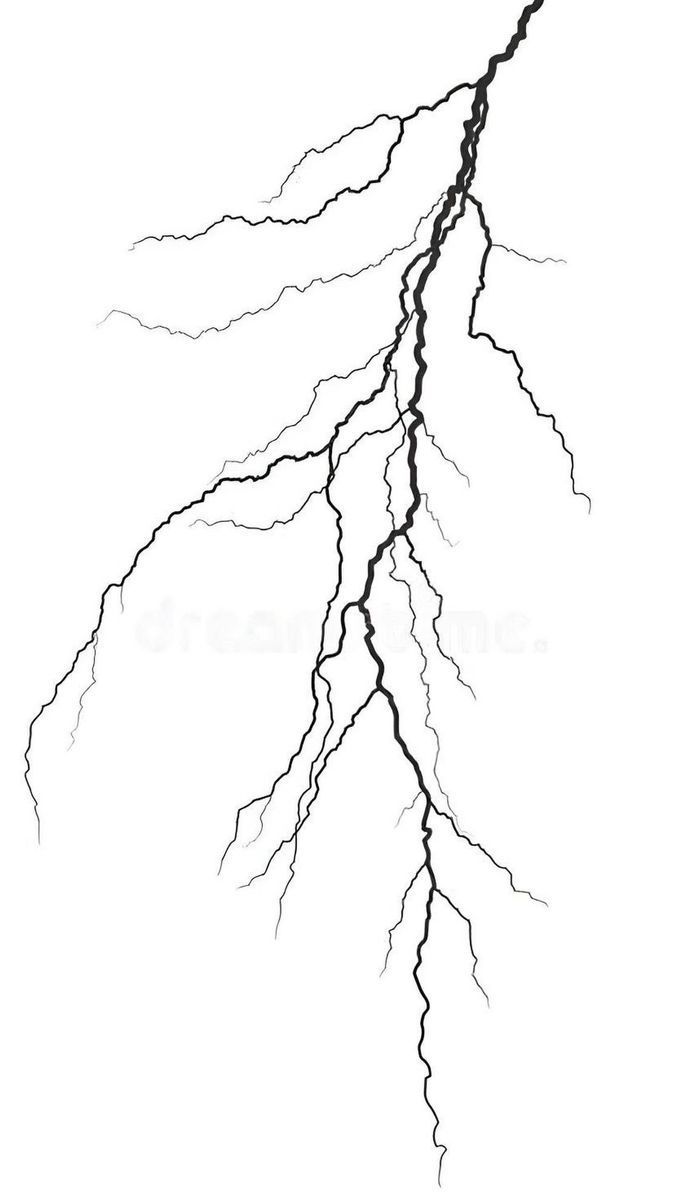 a black and white drawing of a lightning bolt with long, sharp lines coming out of it