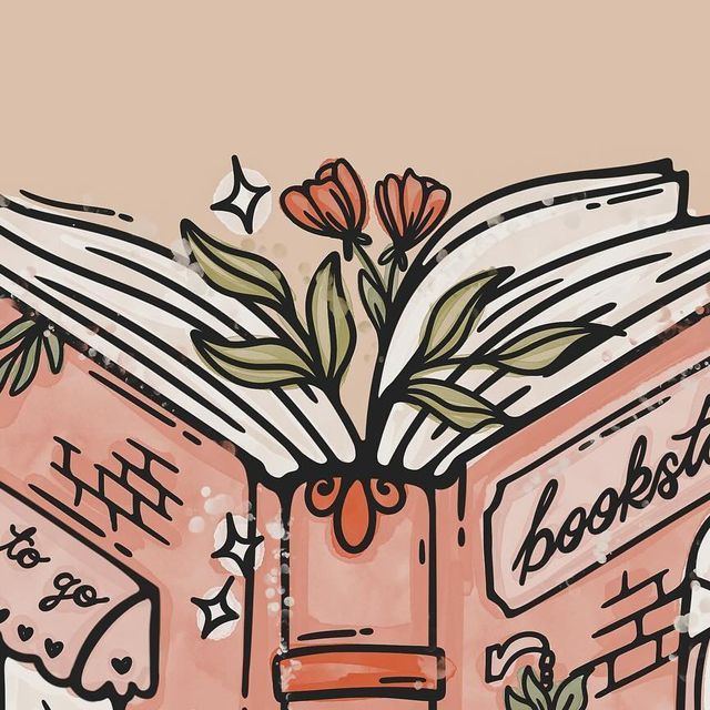 an open book with flowers in it and the words bookshop written on its cover