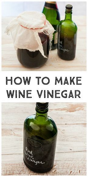 how to make wine vinegar in glass bottles