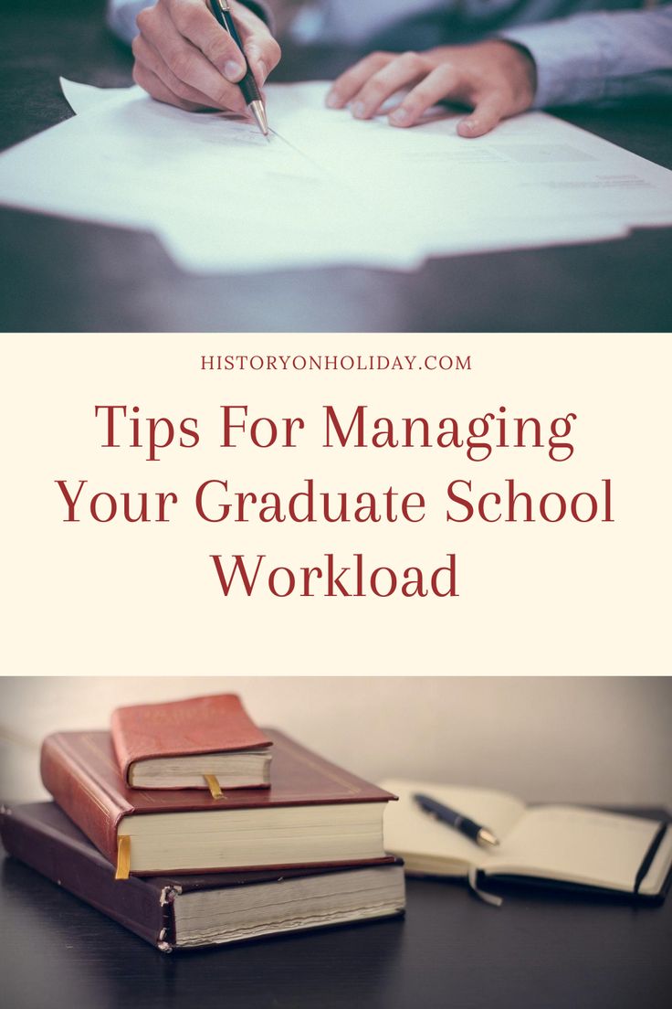 a person sitting at a desk writing on paper with the words tips for managing your graduate school