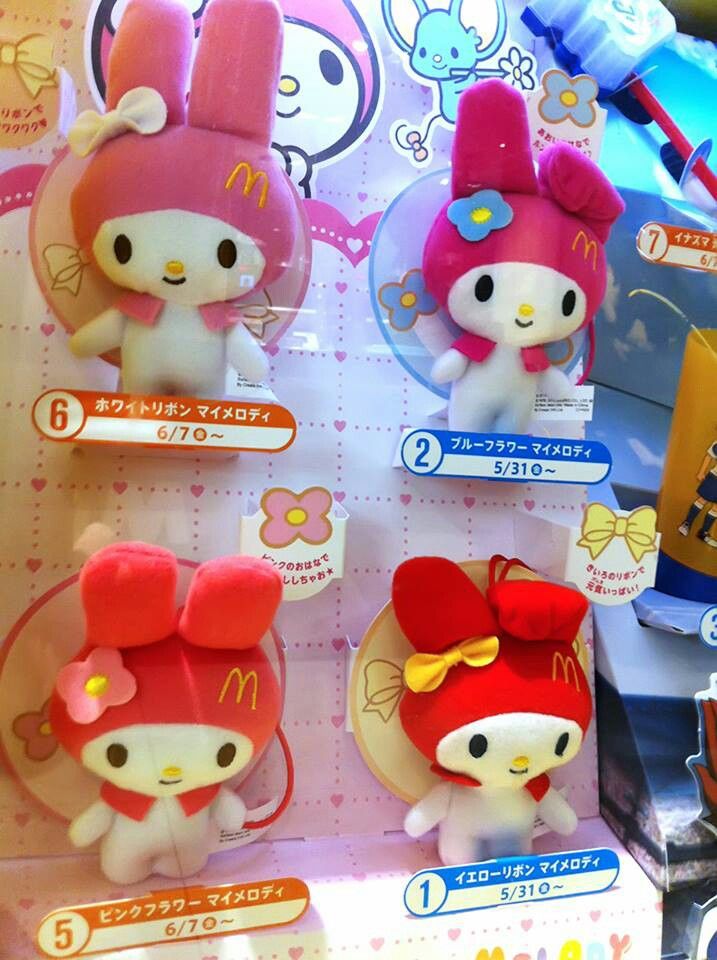 hello kitty toys are on display for sale