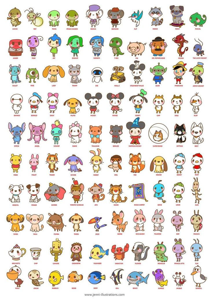 many different types of cartoon characters are shown in this graphic art printable version for the nintendo wii game