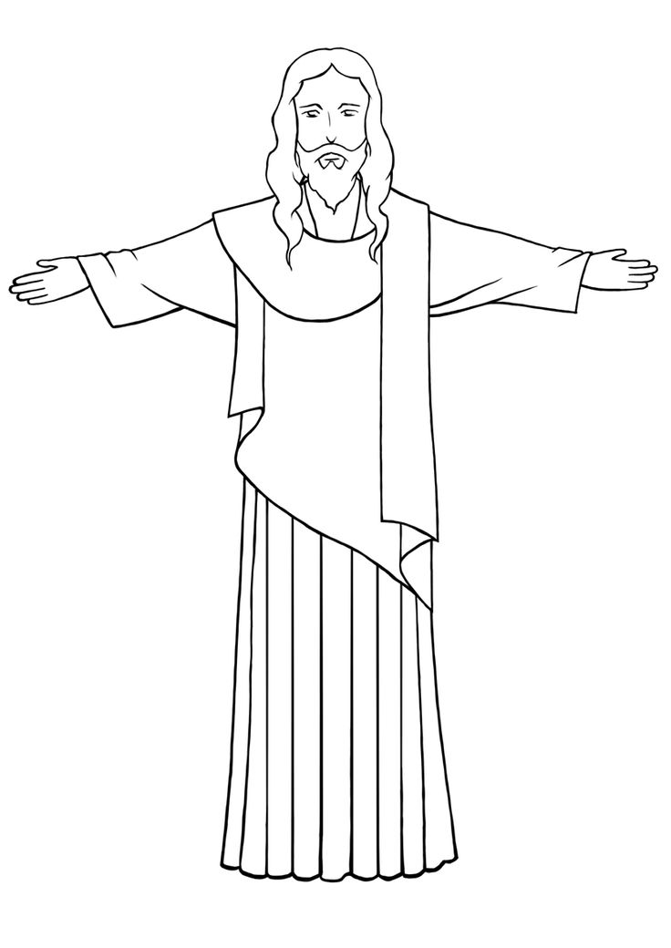 jesus christ coloring page for kids printable and coloring pages with pictures on it