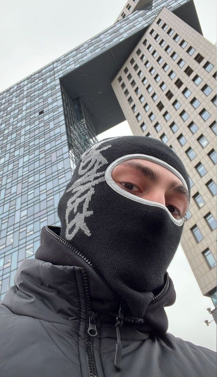 Gang Mask, Ski Mask Fashion, Track Suit Outfit, Black Balaclava, Mask Outfit, Men Fashion Brand, Cr7 Jr, Futuristic Shoes, Image Swag