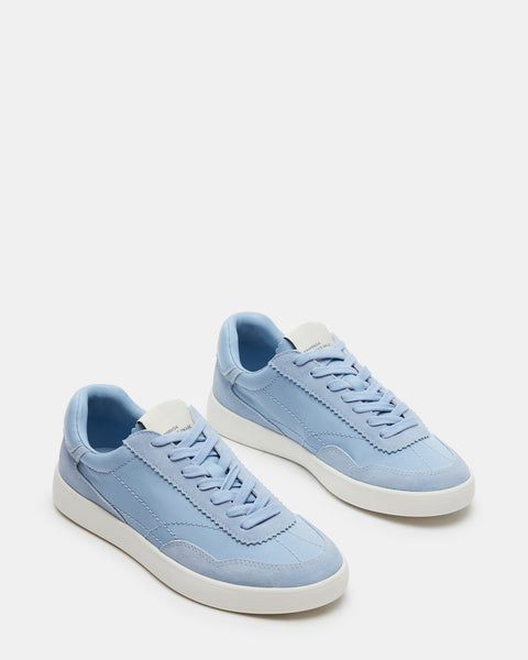 BRAXTON Blue Comfortable Lace-Up Sneaker | Women's Sneakers – Steve Madden On Air, Say Goodbye, Walk On, Women's Sneakers, Effortless Style, Womens Sneakers, Heel Height, Walking, Lace Up