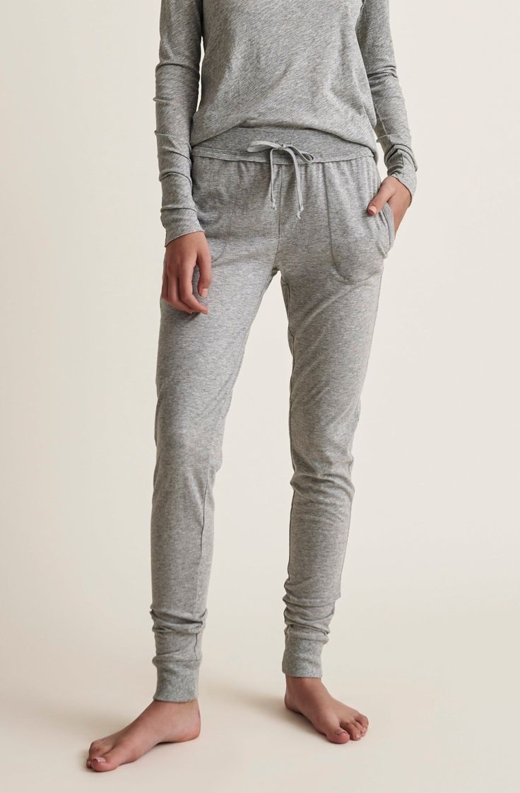 One of our classic joggers. Ultra-soft, comfortable and perfect for lounging. These pants are exactly what you'll want to wear to curl up on the sofa. They're cut from soft Pima cotton-jersey that feels almost soothing against bare skin. Grey Lounge, Slim Fit Joggers, Bare Skin, Grey Joggers, Lounge Pants, Pima Cotton, Cotton Style, Cropped Pants, Effortless Style