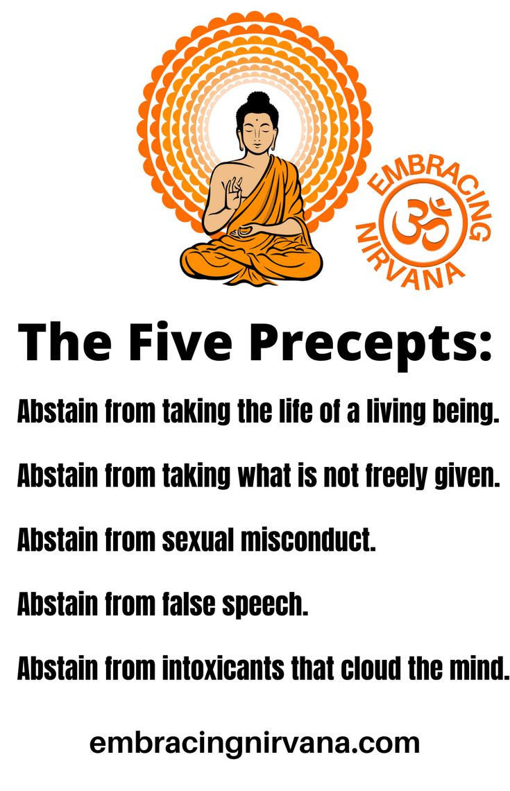 The Five Precepts of Buddhism. Buddhist Symbols And Meanings, Buddism How To Practice, Nirvana Spiritual, Chan Buddhism, Nirvana Buddhism, Buddha's Teachings, Buddha Teachings Life, Buddhism For Beginners, Teacher Encouragement Quotes