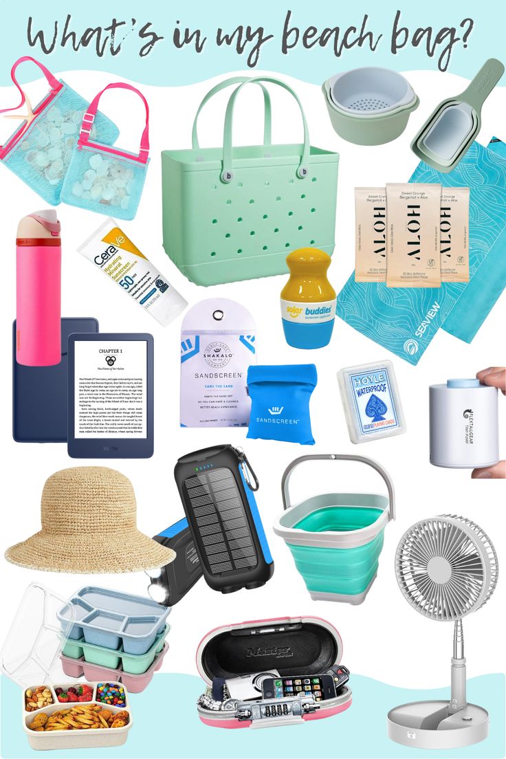 What's in my beach bag? These are essentials I have compiled over the years over many, many family trips to the beach. From sun protection to sand play and clean up, I have you covered! #beachday #beachbag # Beach Rental Packing List, Beach Bag Organization, Boat Bag Essentials, Beach Essentials For Families, Whats In My Beach Bag, Pool Bag Essentials, Mom Bag Essentials, Summer Organization, Sports Mom Bag