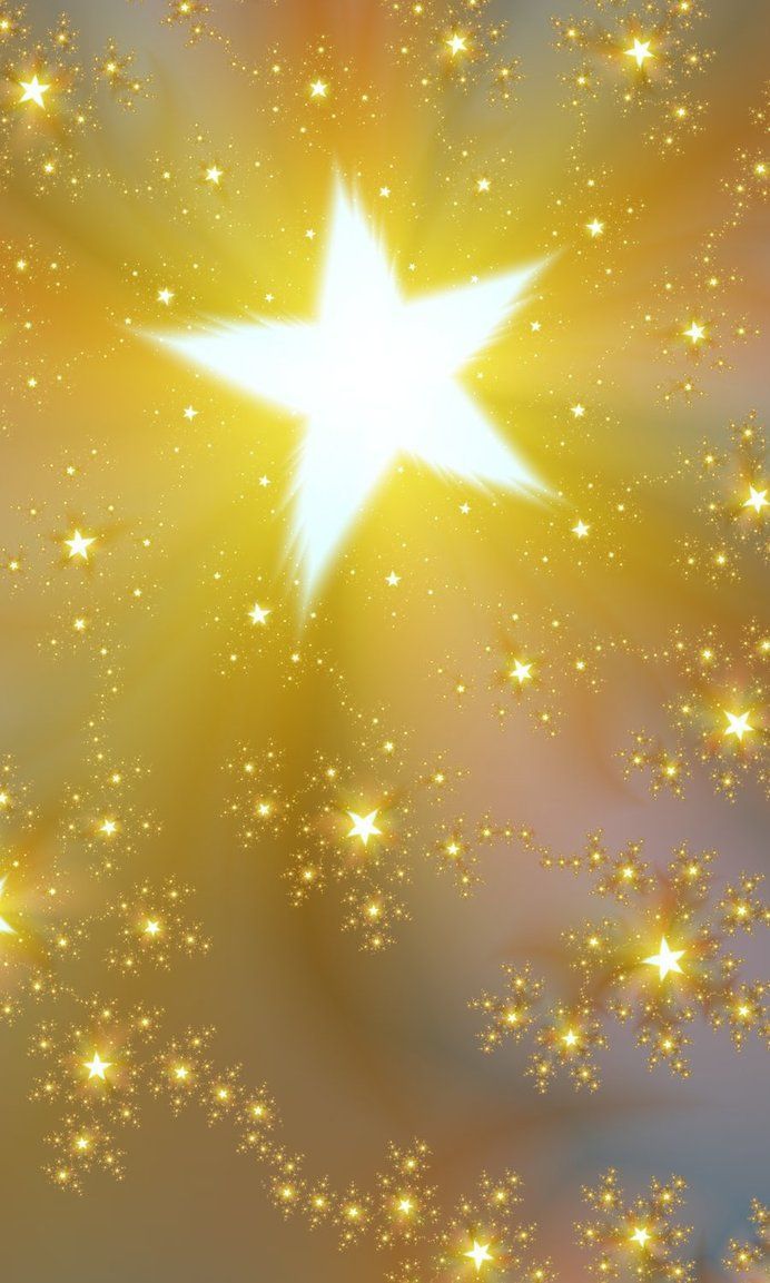 a star is shining brightly in the sky