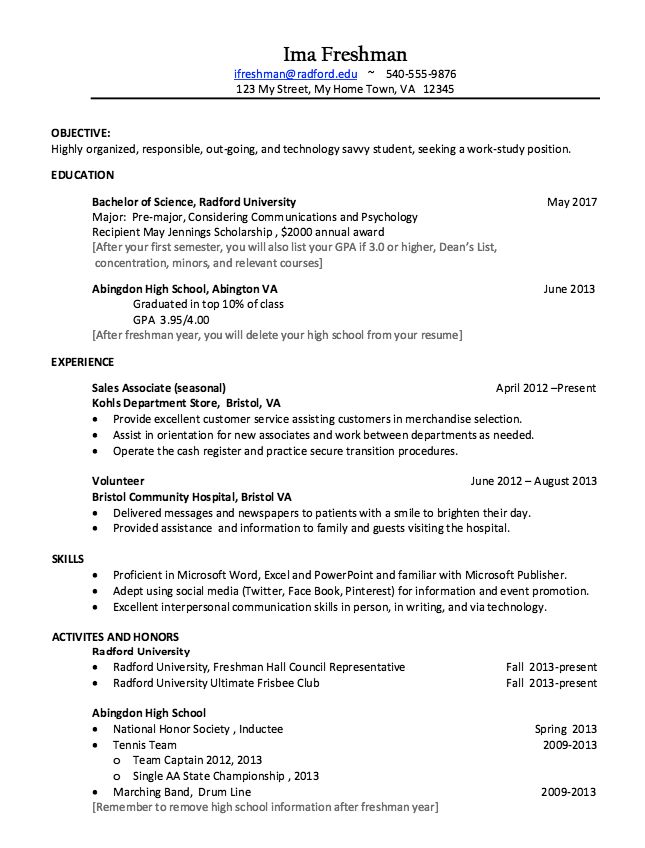 the basic resume format for students with no work experience, it is easy to use