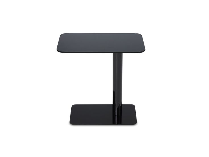 Flash Side Table Tom Dixon - Rectangular Tabletop Wingback Sofa, Rectangular Side Table, Side Table Black, Low Sofa, Luxury Table, Contemporary Furniture Design, Black Side Table, Black Gloss, Living Room Sets Furniture