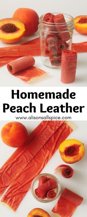 homemade peach leathers are the perfect way to use them in crafts and home decor