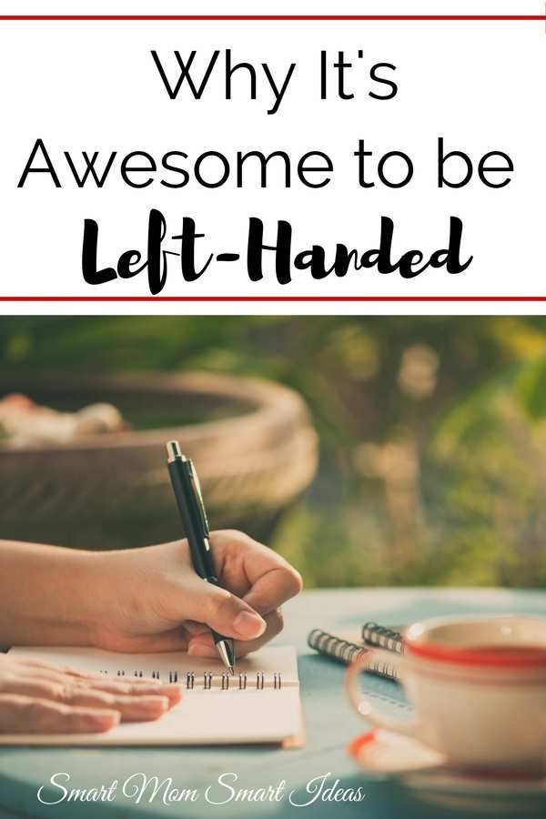 someone writing on a notebook with the words why it's awesome to be left - handed