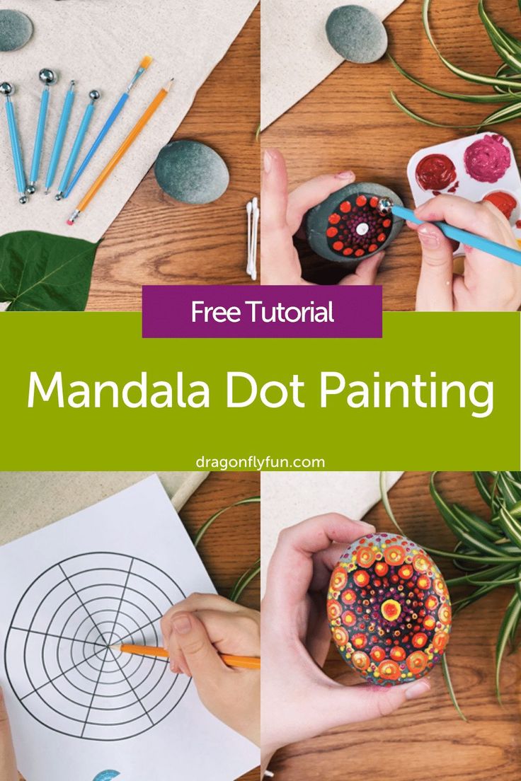 the instructions for how to make a handmade dot painting project with markers and pencils