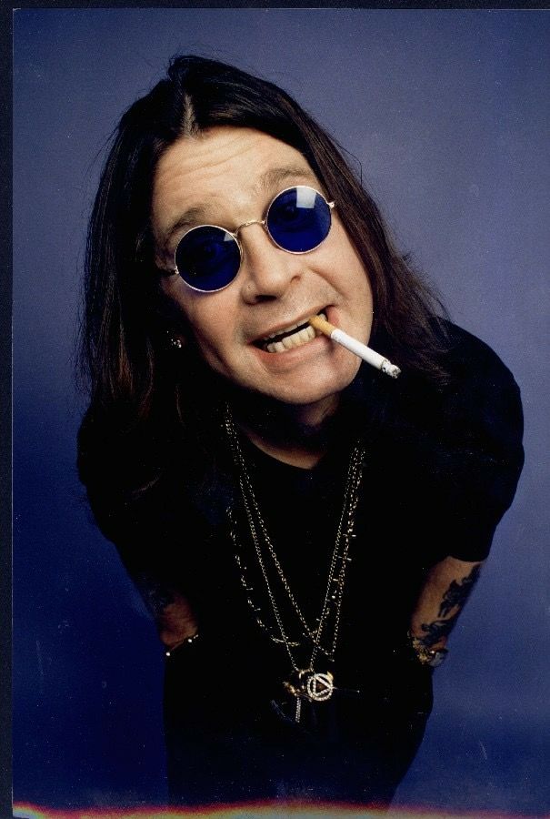 Ozzy Osbourne, Black Sabbath, A Man, Sunglasses, Hair, Black