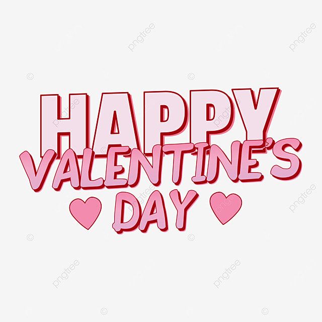 happy valentine's day cutout with hearts