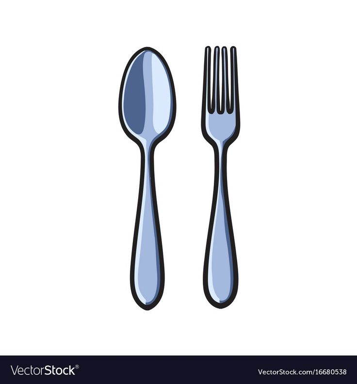 two forks and a spoon on a white background