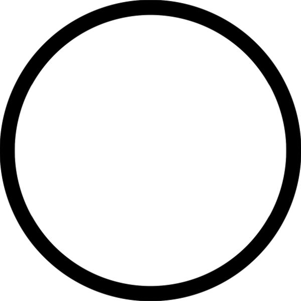 a black and white circle on a white background